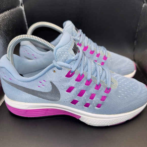 Size 6.5 - Nike Air Zoom Vomero 11 Blue Grey Violet Women, Clean, No Box 7.5/10